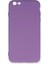 iPhone 6 Plus Kılıf Nano Içi Kadife Silikon - Mor 5