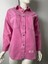 Kadifemsi Kot Kumaş Pembe Gömlek Ceket 1