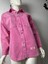 Kadifemsi Kot Kumaş Pembe Gömlek Ceket 2