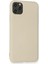 iPhone 11 Pro Max Kılıf Nano Içi Kadife Silikon - Bej 7