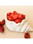 Kırmızı Minik Kalp Taneleri ile Doldurulmuş İstiridye Kabuğu İçinde Mum, Sevgiliye Hediye 1