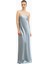 Satin Cowl Back Maxi Dress Strapless Bias Cut Longline Gown Kadın Elbise 1