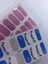 Kendinden Yapışkanlı Nail Sticker 2 Paket Tırnak Stickeri Takma Yapışkanlı Oje Mavi Pembe 2