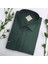 Klasik %100 Cotton Uzun Kollu Terletmeyen Kışlık Flanel Kumaş Yeşil Gömlek (Regular Kalıp) 2