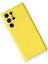 Samsung Galaxy S22 Ultra Kılıf Nano Içi Kadife Silikon - Sarı 6