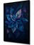 Çerçeve Görünümlü Mavi Çiçek Soyut Sanat Ahşap Mdf Dekoratif Tablo Dikdörtgen Tablo 2