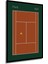 Çerçeve Görünümlü Paris 1925 Tenis Kortu Ahşap Mdf Dekoratif Tablo Dikdörtgen Tablo 3