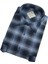 Iki Cepli Kapaklı Klasik %100 Cotton Uzun Kollu Terletmeyen Kışlık Flanel Kumaş Lacivert Gömlek (Regular Kalıp) 2