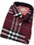 Kışlık Pamuklu Bordo Uzun Kollu Cepli Erkek Oduncu Gömlek (Slim Fit) 3