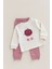 Kız Bebek Ikili Takım – Sevimli Desenli Sweatshirt ve Alt, Organik Pamuklu Rahat Günlük Set 3