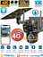 X36 Solar Güvenlik Kamerası Dual Lens 4G Sim Kartlı PTZ Hareketli Gece Görüşlü Güneş Panelli Kamera 1