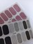 Kendinden Yapışkanlı Nail Sticker 2 Paket Tırnak Stickeri Takma Yapışkanlı Oje Pembe Siyah Simli 1