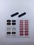 Kendinden Yapışkanlı Nail Sticker 2 Paket Tırnak Stickeri Takma Yapışkanlı Oje Pembe Siyah Simli 2