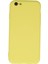 iPhone 6 Plus Kılıf Nano Içi Kadife Silikon - Sarı 4