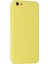 iPhone 6 Plus Kılıf Nano Içi Kadife Silikon - Sarı 5