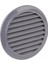 Yuvarlak Dış Duvar Izgarası Çap 100 mm Gri 1