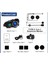 Q28 2x 2 Eşleşmeli Motosiklet Kask Bluetooth Kulaklık 1080p Kamera Su Geçirmez Intercom 3
