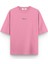 Pembe Yarı Oversize Tshirt Maveric 8 Yazılı Baskılı Oversize Yazılı Unisex Tişört 1385 2