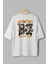 %100 Pamuk Oversize New York Nasa 87 Baskılı T-Shirt Bisiklet Yaka Beyaz Unisex Tişört T1050 1