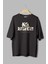 %100 Pamuk Oversize Tshirt No Regrets Baskılı T-Shirt Bisiklet Yaka Siyah Unisex Tişört T1077 2