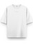 Beyaz Oversize Tshirt Busy Sırt Baskılı T-Shirt Oversize Yazılı Unisex Tişört 1200 2