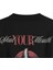 Shut Your Mouth Sırt Baskılı Yarı Oversize T-Shirt 1194 4