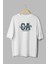 Ca Los Angeles Baskılı Yarı Oversize T-Shirt 1115 1