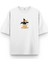 Daffy Duck Who Cares Baskılı Yarı Oversize T-Shirt 1162 1