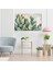 Kanvas Yatay Duvar Tablosu Kanvas Yesil Kaktusler Ev Ofis Salon Modern Duvar Tablosu 3
