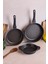 Progranito Döküm 3'lü Tava ve Sahan Seti 20-24-28 cm 4