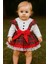 Laura Baby Ekoseli ve Fiyonklu Kız Bebek /çocuk Özel Gün/doğum Günü /party Romper Tulum 1
