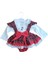 Laura Baby Ekoseli ve Fiyonklu Kız Bebek /çocuk Özel Gün/doğum Günü /party Romper Tulum 4