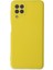 Samsung Galaxy A22 Kılıf Nano Içi Kadife Silikon - Sarı 4