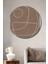 Minimalist Soyut Sanat Dekoratif Ahşap Mdf Ev/işyeri Duvar Tablo Yuvarlak Ev/işyeri Duvar Tablo 1