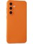 Samsung Galaxy S24 Kılıf Nano içi Kadife Silikon - Turuncu 5