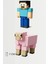 Minecraft Steve ve Pembe Koyun Sheep Set Hareketli Eklemli Figür 1