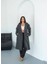 Premium Oversize Modern Antrasit Kaşe Kaban 3
