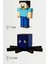 Minecraft Steve ve Squid Kalamar Set Hareketli Eklemli Figür 1