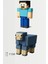 Minecraft Steve ve Mavi Koyun Sheep Set Hareketli Eklemli Figür 1