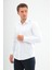 Slimfit Beyaz Erkek Gömlek Likralı Dar Kesim Yapısıyla AS052012-01 1