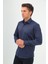 Slimfit Lacivert Erkek Gömlek Likralı Dar Kesim Yapısıyla AS052012-22 2