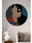 Superman Batman Illüstrasyon Ahşap Mdf Yuvarlak Dekoratif Ev,iş Yeri Duvar Tablo 1