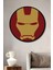Çerçeve Görünümlü Iron Man Dekoratif Ahşap Mdf Ev/işyeri Duvar Tablo Yuvarlak Ev/işyeri Duvar Tablo 1