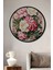 Çerçeve Görünümlü William Morris Çiçek Desenli Ahşap Mdf Dekoratif Tablo Yuvarlak Tablo 1