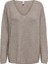 Onlibi Ls Rib Loose V-Neck cc Knt Kadın Kazak 15351121 1
