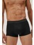 5'li Erkek Spor Boxer - Fitness Boxer - Rikralı Erkek Boxer-Toparlayıcı Erkek Boxer Siyah Boxer 5'li 4