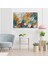 Kanvas Yatay Duvar Tablosu Kanvas Renkli Firca Darbeleri4 Ev Ofis Salon Modern Duvar Tablosu 3