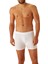 5'li Erkek Spor Boxer - Fitness Boxer - Rikralı Erkek Boxer-Toparlayıcı Erkek Boxer Beyaz Boxer 5'li 5