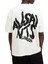 Erkek Baskılı Oversize T-Shirt - Beyaz 4