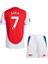 Arsenal 2025 Sezon Saka Kırmızı Beyaz Futbol Çocuk Forması 2'li Set 1